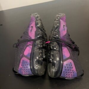 Purple and Black Athletic Shoes Vapormax Flyknit